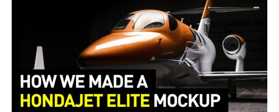 [CASE STUDY] How We Made a HondaJet Elite Mockup