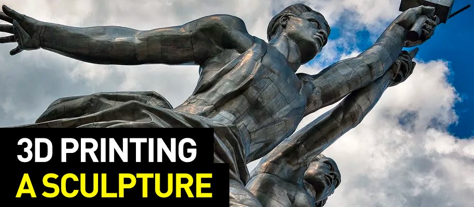 How we made a 3D-printed copy of Worker and Kolkhoz Woman sculpture for the European Parliament Museum