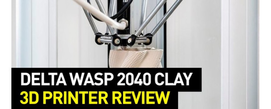 Delta WASP 2040 Clay 3D printer Review