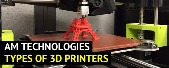Additive Manufacture Technologies and Types of 3D Printers