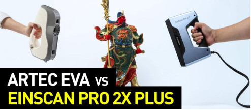 Shining Einscan Pro 2X Plus VS Artec Eva: Review and Comparison