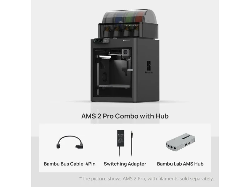 Bambu Lab P1S Combo（AMS 2 Pro） Bambu Lab P1S 3D Printer w/ Enclosure (AMS Compatible): Buy or