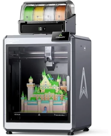 Creality K2 Plus Combo 3D Printer: w/ 350mm Build Volume, Next-Gen Direct Drive Extruder, Dual Cameras, High Printing Speed and Multi-Color Support (CFS)