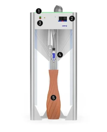 Delta WASP 40100 Clay: Professional Ceramic 3D Printer for Fluid-Dense Materials - 5