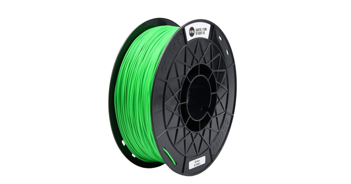 CCTREE 1.75mm Green ST-PLA filament - 1kg: Buy or Lease at Top3DShop