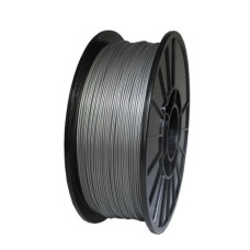 Push Plastic Silver Metallic ABS Filament Spool - 3 / 10 / 25 kg