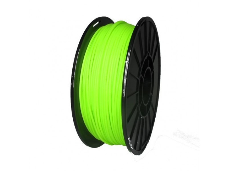 Push Plastic Fluorescent Green PLA Filament Spool - 3 / 10 / 25 kg