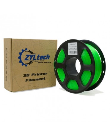 Zyltech Bright Green PETG 3D Printer Filament 1.75mm - 1 kg