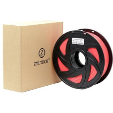 Zyltech Fluorescent Red/Hot Pink PLA 3D Printer Filament 1.75mm - 1 kg