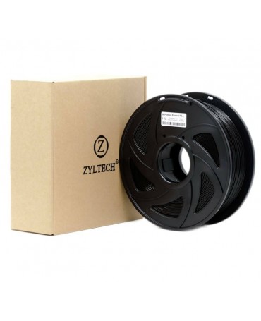 Zyltech Glossy Black PLA 3D Printer Filament 1.75mm - 1 kg