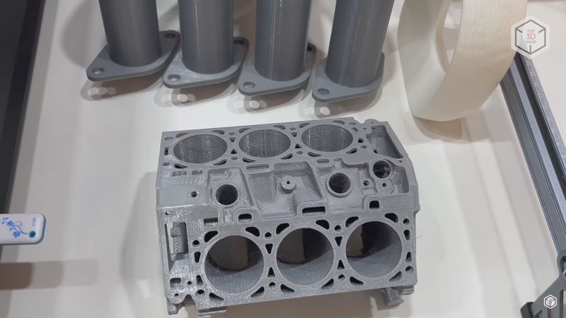 A technical part printed with the Creality Sermoon D3.