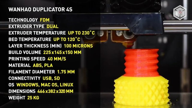 Wanhao Duplicator 4S 3D Printer at Rs 49999/piece