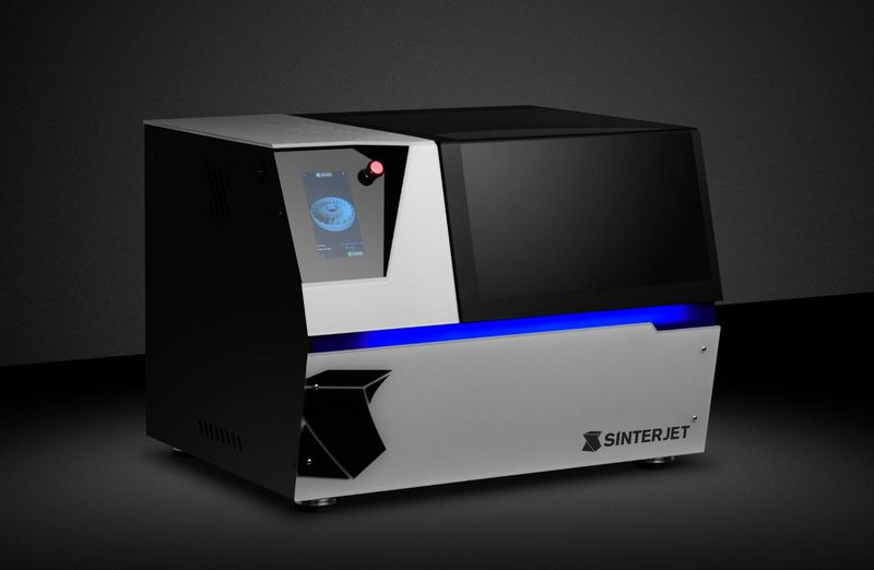 A general view on the Sinterjet M60 metal 3D printer.