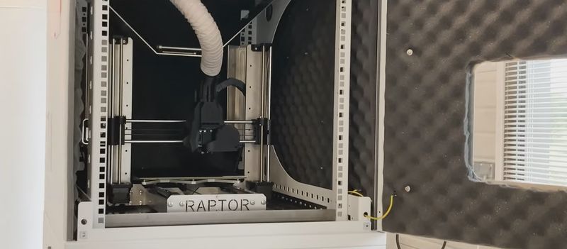 a build volume on the 3DCeram Raptor