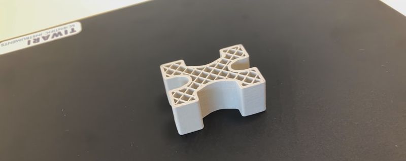 a white model printed on the 3DCeram Raptor