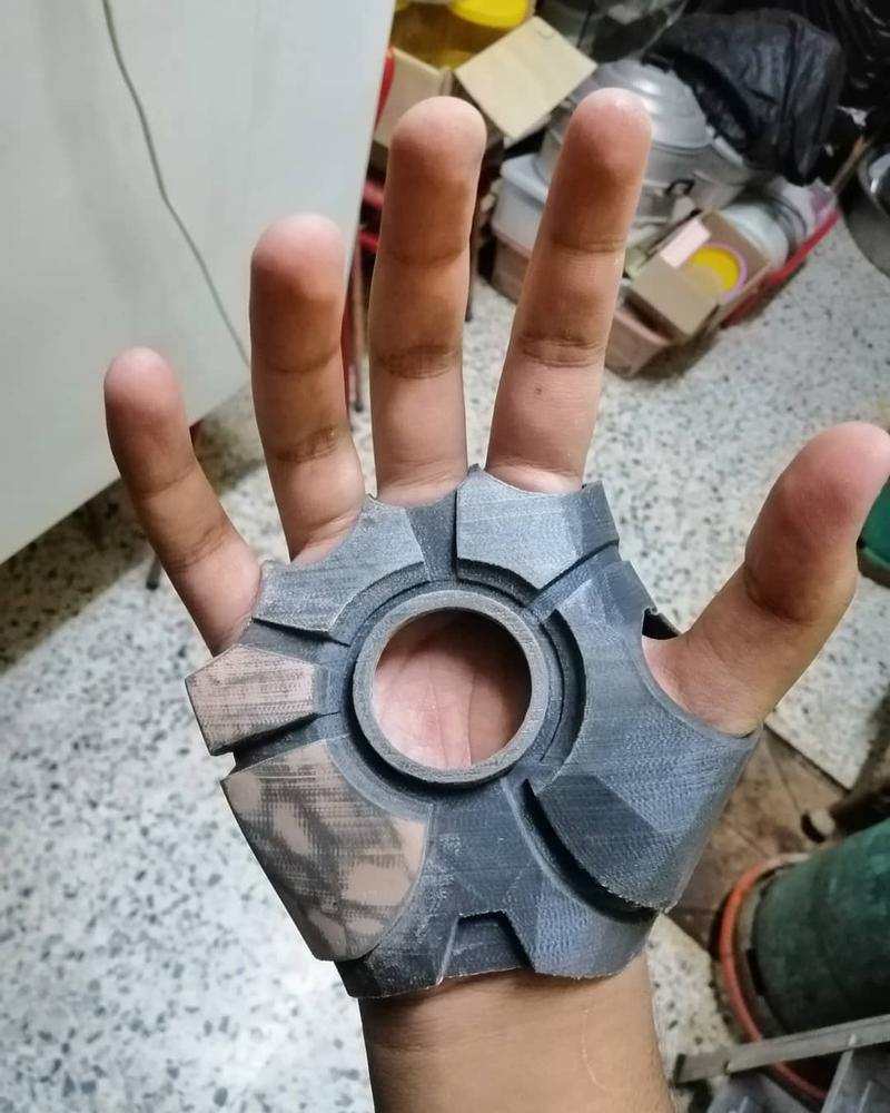 3D printed part of the Iron Man suit