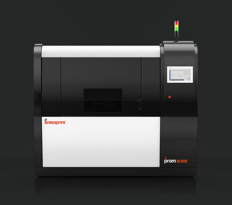un volumen de impresión en la Anisoprint ProM IS 500