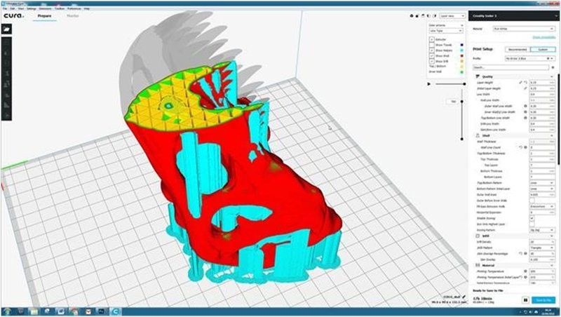 a software Cura use on the Anycubic Mega SE