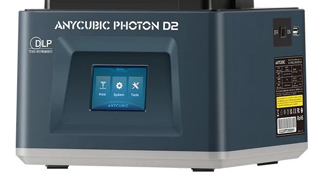a printer controls on the Anycubic Photon D2
