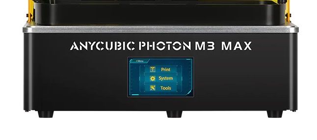 a printer controls on the Anycubic Photon M3 Max