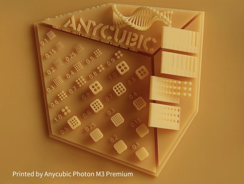 a orange model printed on the Anycubic Photon M3 Premium