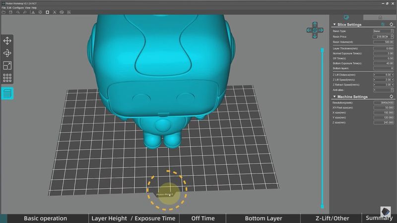 a Photon Workshop software on the Anycubic Photon Mono 4K