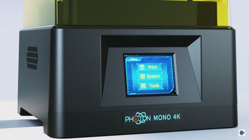 a printer controls on the Anycubic Photon Mono 4K