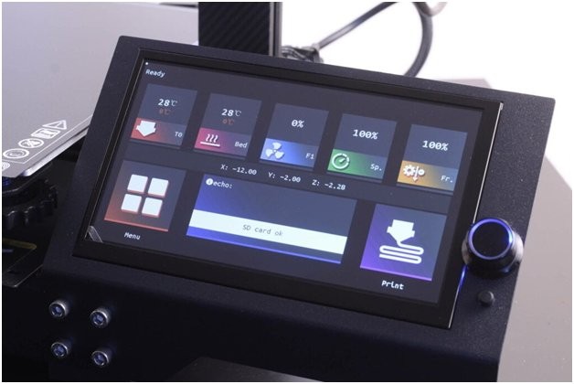 a touchscreen on the BIQU BX