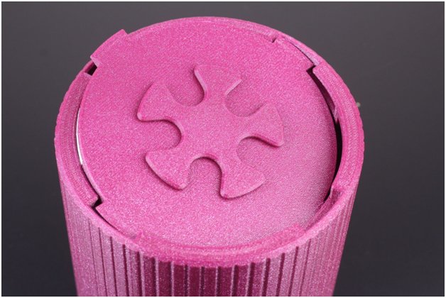 a pink model printed on the BIQU BX