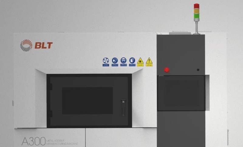 a print controls on the BLT-A320 3D printer
