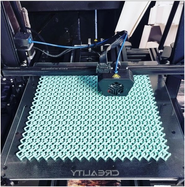 A model printed on the Creality CR-6 MAX 3D printer