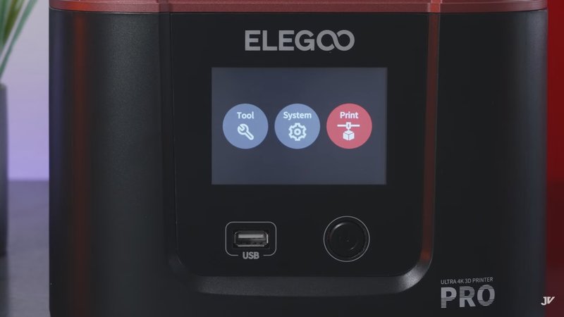 a printer controls on the ELEGOO Mars 3 Pro