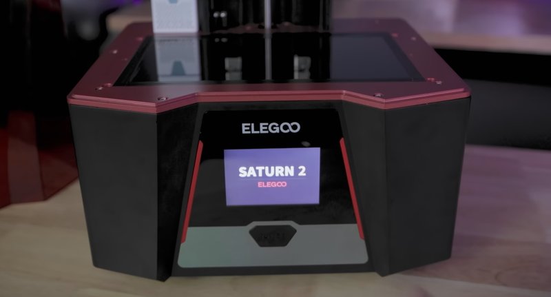 a printer controls on the ELEGOO Saturn 2