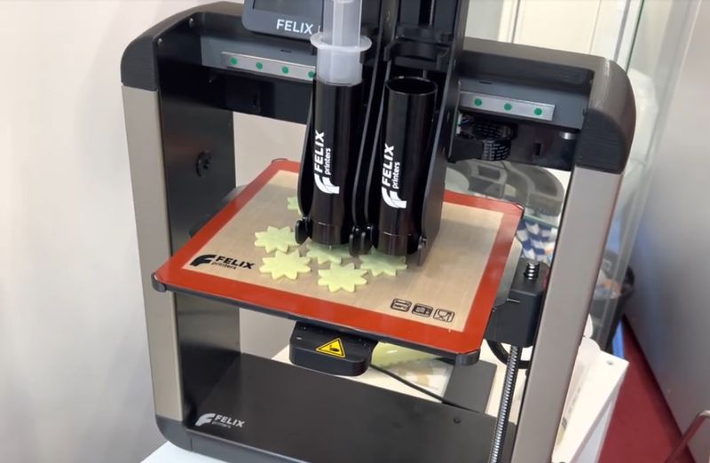 A general view on the FELIX food 3D printer.