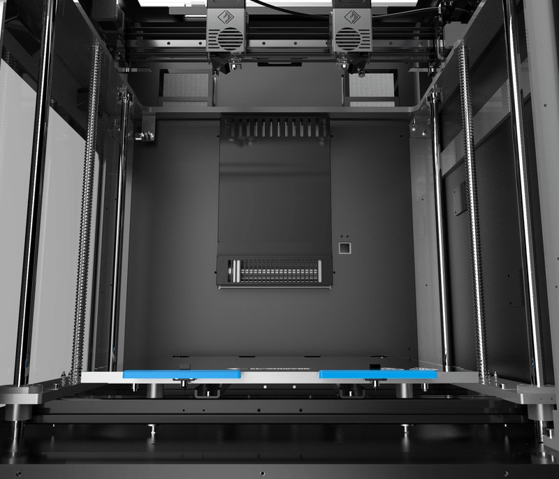 un volumen de construcción en la impresora 3D Flashforge Creator 4