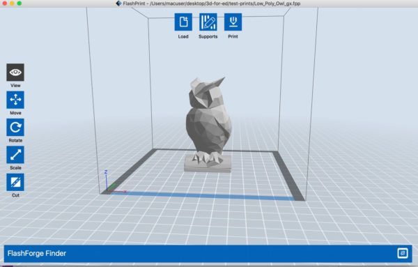 The printer runs ReplicatorG software and works with 3D models in .STL, .OBJ formats. The software is available for Windows, Mac OS X, Linux.