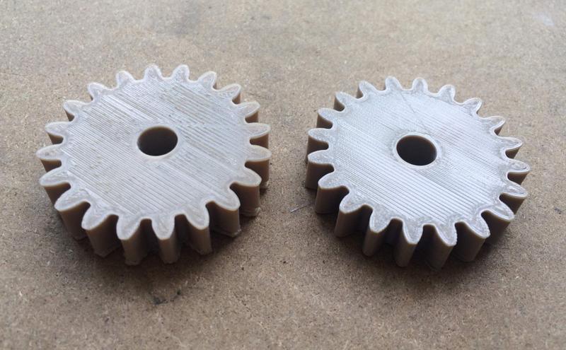 For example, these PEEK-made mechanical cogs show high dimensional stability and regular surfaces.
