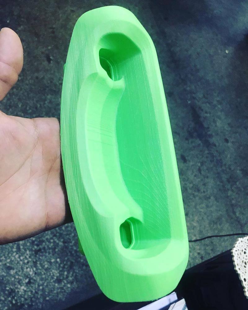 A product designer 3D printed some functional parts for a personal project. This component turned out good and well-defined.