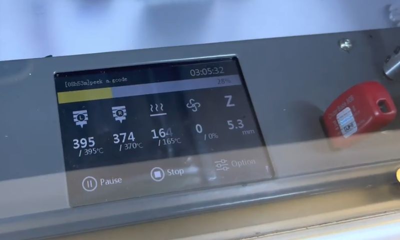 a printer controls on the LUGOLABS LUGO G3 HT