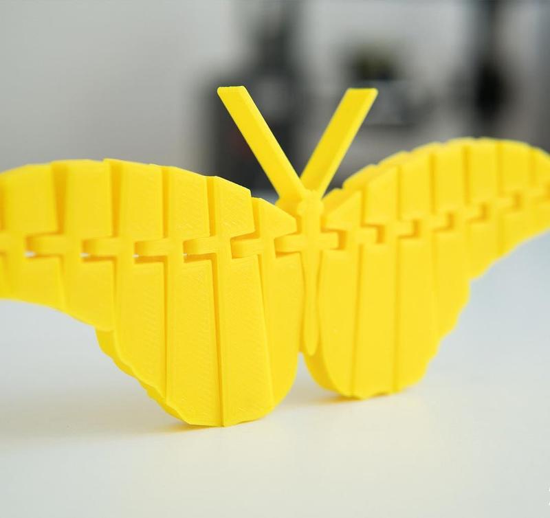 3d model printed butterfly