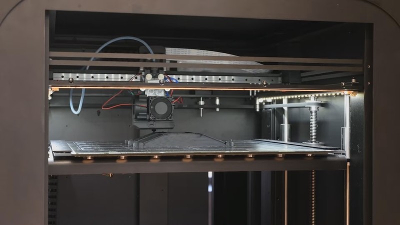 a build volume in the Mosaic Array 3D printer