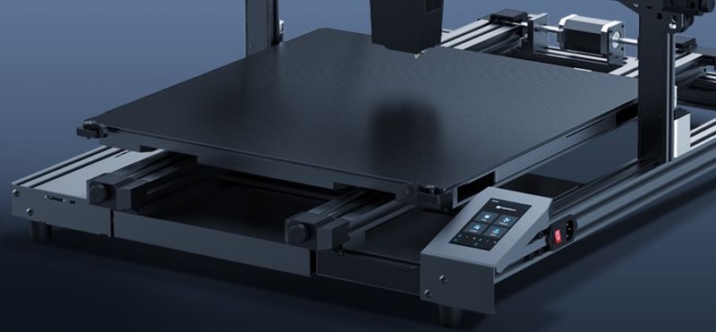 a printer controls on the Piocreat G5 Pellet 3D Printer
