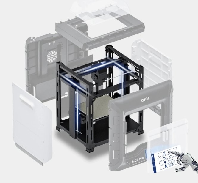 una calidad de impresión en la impresora 3d QIDI Tech X-CF Pro
