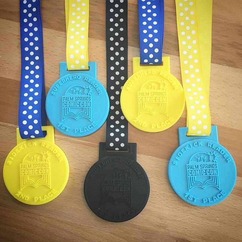 set of award medals for the reading program with Hoover Elementary. Made of ABS, they look good and reasonably accurate.