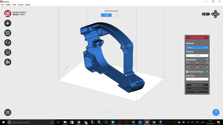 The printer software, RayWare, is intuitive and user-friendly. It is aimed at increasing your productivity providing advanced features like printability control, dental CAD and more