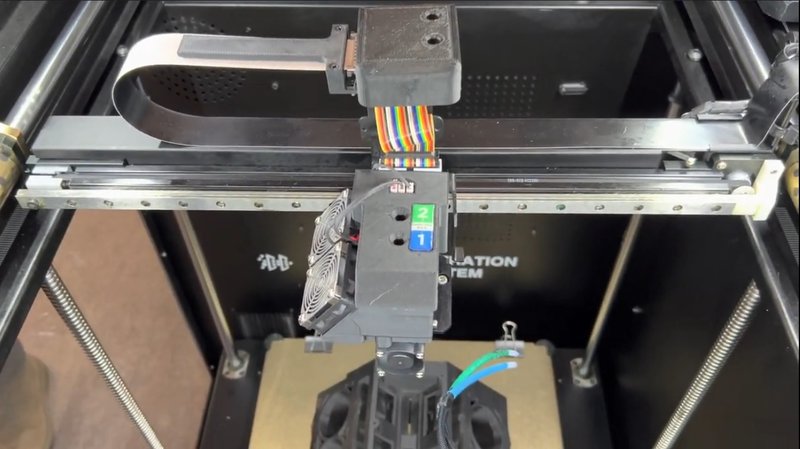a dual extruder on the Tiertime UP600D 3D Printer