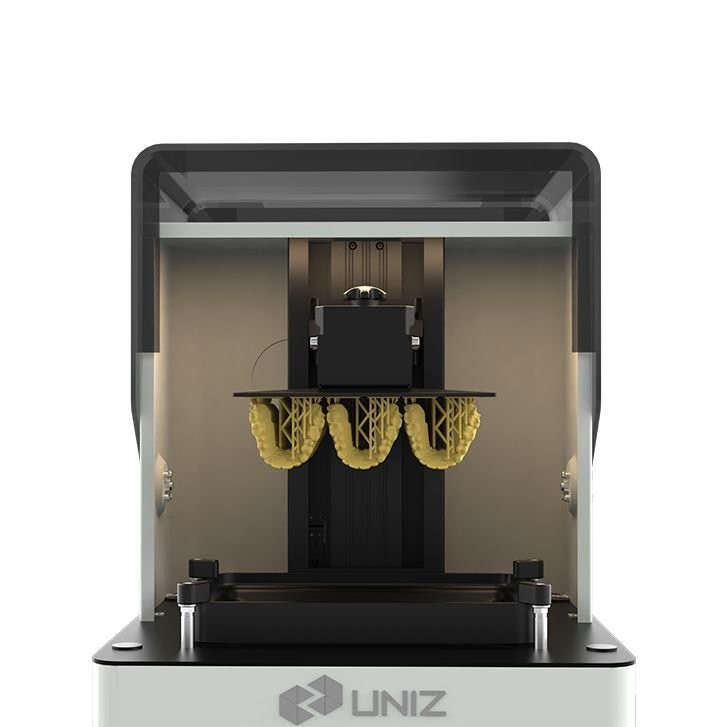 un volumen de construcción en la impresora 3d Uniz NBEE