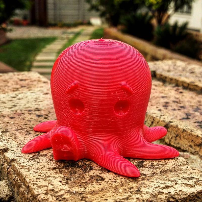 Cute Octo prined on the wanhao duplicator 4s 3d printer