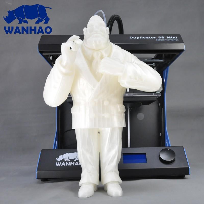 The build area of the printer is 11.6 x 7.7 x 8 inches (295 x 195 x 205 mm). It allows printing medium-sized models in one piece or bigger ones in multiple parts.
