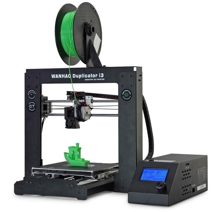 Wanhao Duplicator i3 v2.1 prints with ABS, PLA and other materials. The printing temperature needs to be set according to the material used.